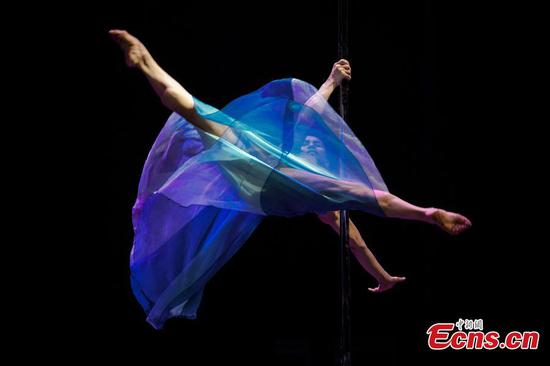 National pole dance team select new members in Tianjin