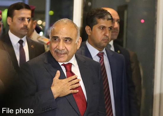 Adel Abdul Mahdi arrives at the parliament in Baghdad, Iraq, on Oct. 24, 2018. (Xinhua)