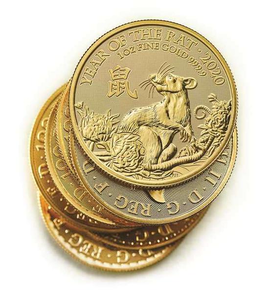 Coins launched by Royal Mint to celebrate Chinese New Year of the Rat 2020. (Photo/China Daily)