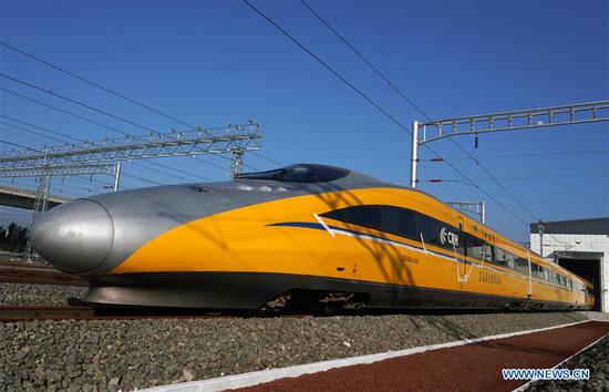 Beijing-Zhangjiakou high-speed railway starts debugging