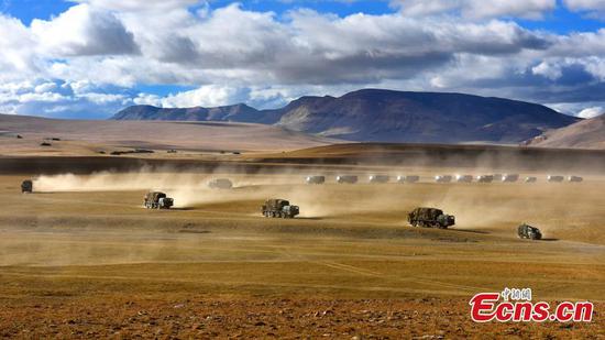 PLA stages air defense drill in Tibet