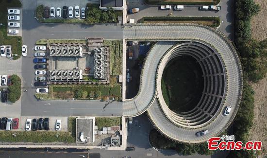 Hangzhou’s car park features spiral ramps