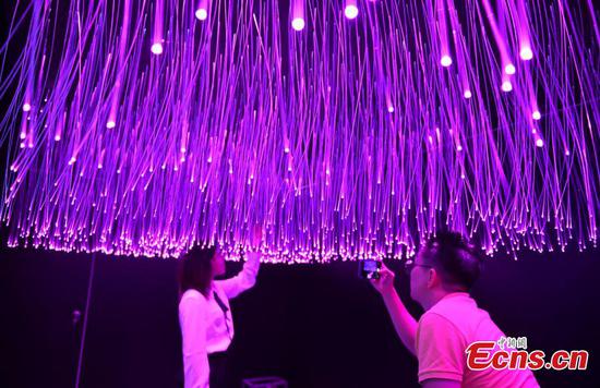 600 displayers show cool technology at Light of Internet Expo 