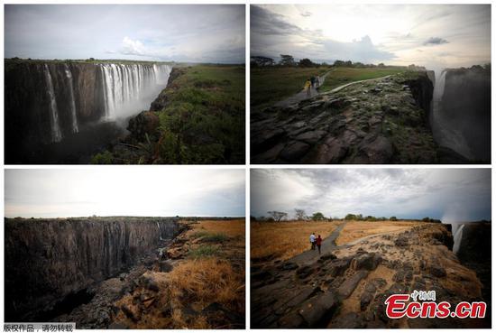 Water flow at iconic Victoria Falls hits lowest level in decades