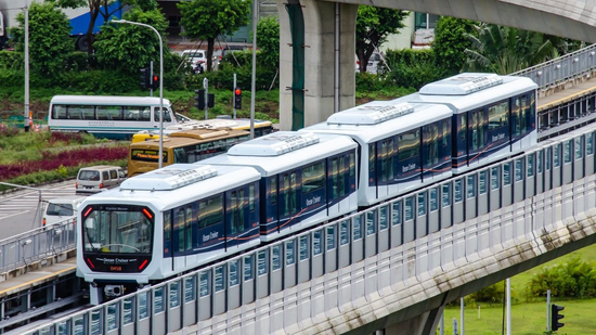 Macao LRT during tests. (Photo Macao government)