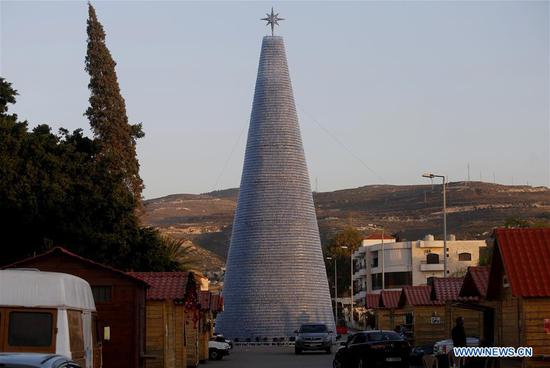 Lebanon expects new Guinness World Record for biggest plastic bottles Christmas tree