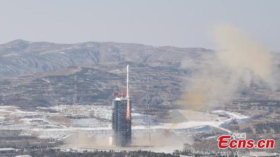 New China-Brazil earth resource satellite sent into space