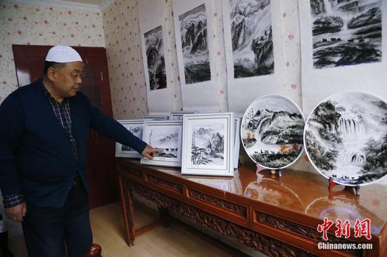 Ma Jinfu's paintings. (Photo provided to China News Service)