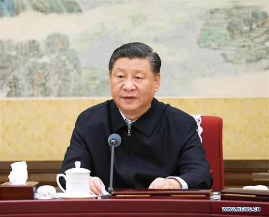 Xi Jinping, general secretary of the Communist Party of China (CPC) Central Committee, presides over a meeting convened by the Political Bureau of the CPC Central Committee and delivers an important speech. The meeting themed 