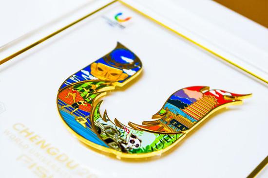 The logo of the 2021 Summer Universiade in Chengdu draws inspiration from the sunbird, a symbol of ancient Sichuan culture. (Photo from the organizating committee of the 31st Summer Universiade.)