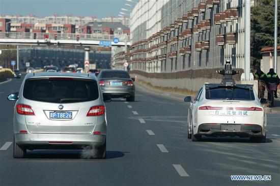 Beijing adds area for self-driving vehicle tests with passengers