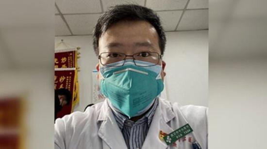 File photo: Dr Li Wenliang. (Photo/Agencies)