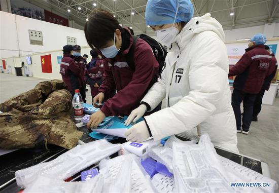 Makeshift hospital to receive coronavirus patients in Wuhan