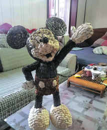 The Mickey Mouse figure made by Leng Yang from Weifang, Shandong province. CHINA DAILY