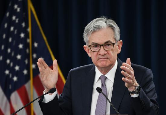 U.S. Federal Reserve Chairman Jerome Powell speaks during a press conference in Washington D.C., the United States, on Jan. 29, 2020. (Xinhua/Liu Jie)