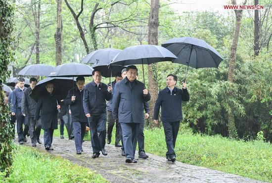 Xi inspects wetland conservation, urban management in Hangzhou