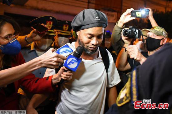 Paraguay court releases Ronaldinho into house arrest in Asuncion hotel 