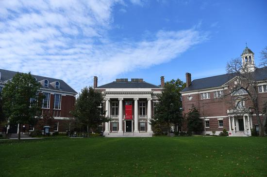 File photo taken on Oct. 14, 2018 shows the campus of the Harvard University in Cambridge of Massachusetts, the United States. (Xinhua/Liu Jie)