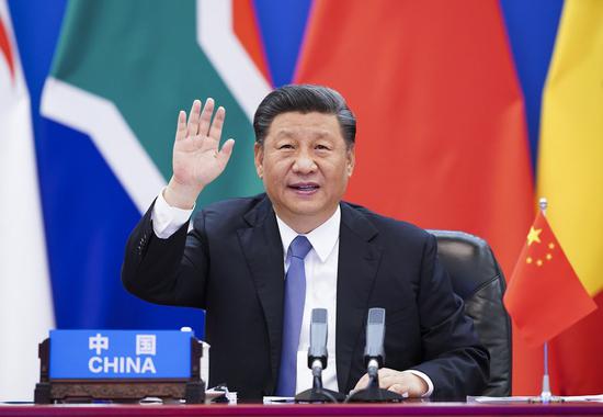 Chinese President Xi Jinping chairs the Extraordinary China-Africa Summit on Solidarity against COVID-19 and delivers a keynote speech at the summit in Beijing, capital of China, June 17, 2020. (Xinhua/Huang Jingwen)