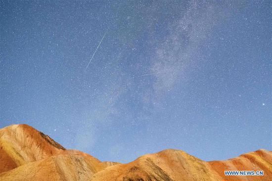 In pics: Perseid Meteor Shower in China's Gansu