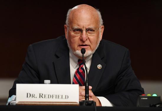 Robert Redfield, director of the U.S. Centers for Disease Control and Prevention, testifies before the U.S. Senate Committee in Washington, D.C., the United States, on June 30, 2020. (Kevin Dietsch/Pool via Xinhua)