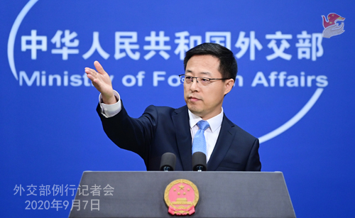 Foreign ministry spokesperson Zhao Lijian