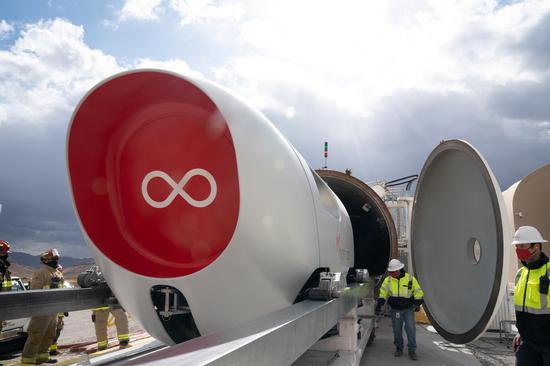 Virgin Hyperloop test in Las Vegas, Nevada