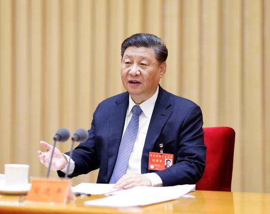 Xi Jinping, general secretary of the Communist Party of China Central Committee, Chinese president and chairman of the Central Military Commission, speaks during the annual Central Economic Work Conference in Beijing, capital of China. The annual Central Economic Work Conference was held in Beijing from Dec. 16 to 18. (Xinhua/Huang Jingwen)