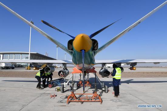 China deploys large UAV for ecological protection in Gansu