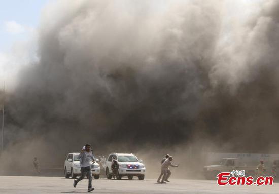 Death toll rises to 22 in Aden's airport explosions in southern Yemen
