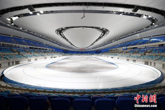 Beijing 2022 Winter Olympic speed skating venue ready for trails