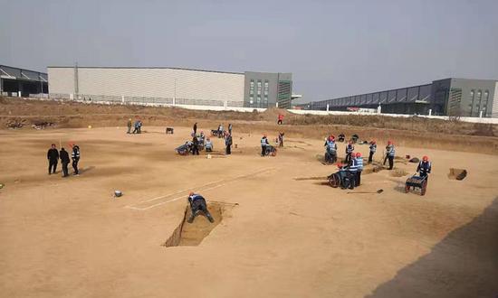 Archaeological site at Xi'an Xianyang International Airport  (Photo/Shaanxi Academy of Archaeology)