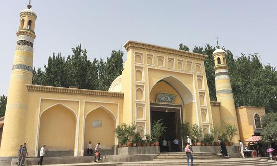 Id Kah Mosque in Kashi is the biggest mosque in Northwest China’s Xinjiang Uygur Autonomous Region. (Photo: Fan Lingzhi/GT)