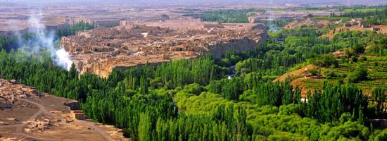 A view of the Ancient City of Jiaohe in Turpan, Xinjiang. (Photo provided to China Daily)