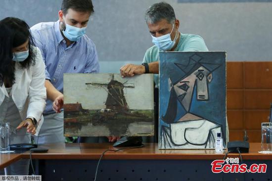 Greece recovers Picasso and Mondrian paintings stolen 9 years ago