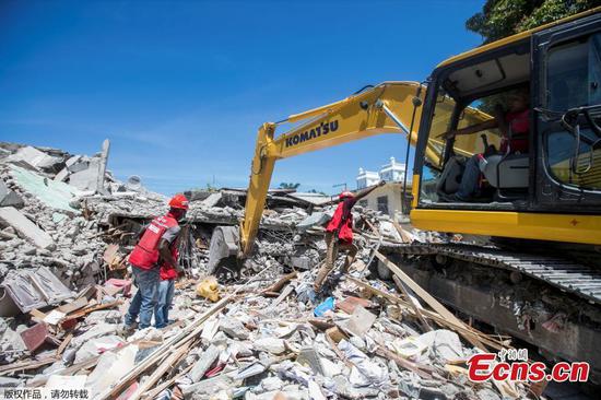 Rescue works continue after deadly earthquake topples buildings