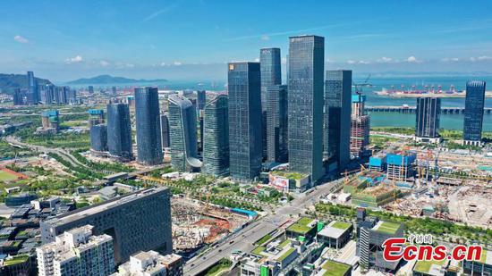 Buildings used for modern service industry in Shenzhen nearing completion