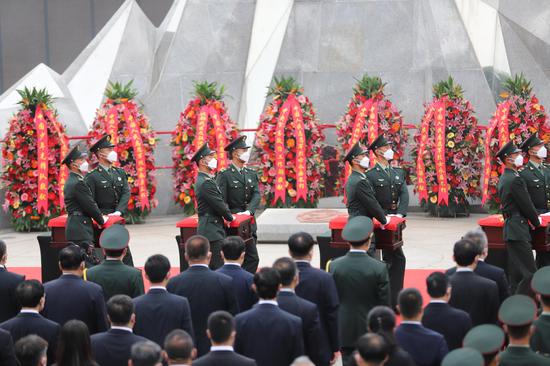 Remains of 109 Chinese martyrs of Korean War laid to rest in Shenyang