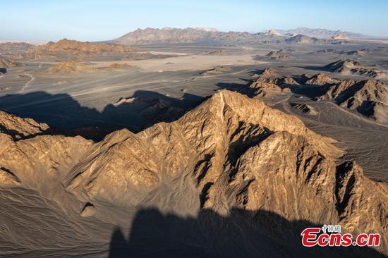 Scenery of Yardang landform in NW China's Qinghai