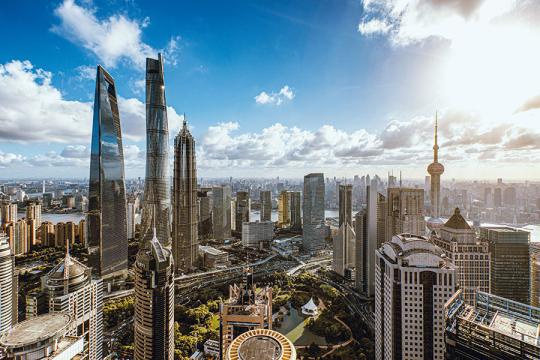 The Lujiazui area of Shanghai is home to major global financial organizations. (Photo/China Daily)