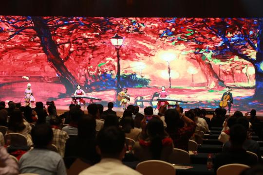A performance at the award ceremony of the UNESCO Confucius Prize for Literacy on Monday in Qufu, Shandong province. (Photo/chinadaily.com.cn)