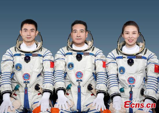 China unveils Shenzhou-13 crew for 6-month space station mission