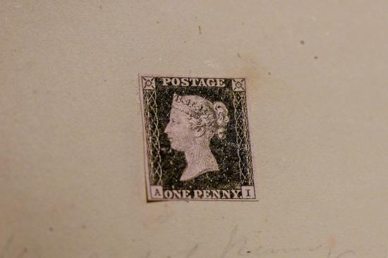 World's first stamp 'Penny Black' unveiled in Hong Kong