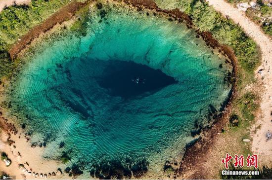 'Eye of the Earth' : source of River Cetina in Croatia marvels visitors 