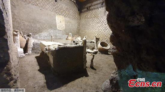 Archaeologists discover rare remains of 'slave room' at Pompeii