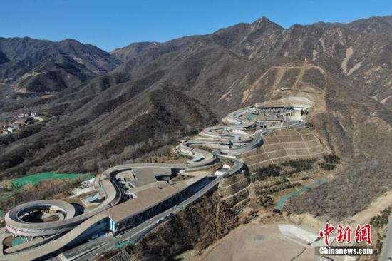 The National Sliding Center in Yanqing zone. (Photo: China News Service/Jiang Qiming)