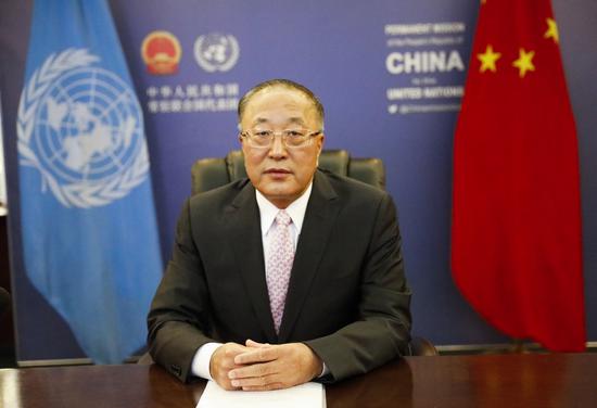 Zhang Jun, Chinese permanent representative to the United Nations. (Photo/Xinhua)