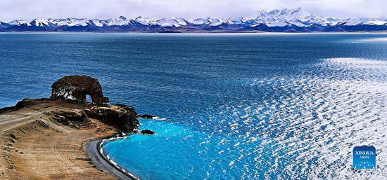 Scenery of Lake Namtso, SW China's Tibet