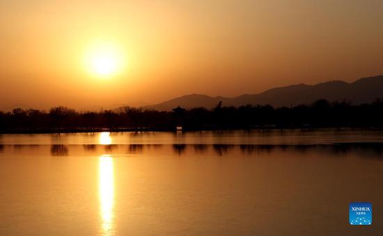Sunset scenery of Summer Palace in Beijing
