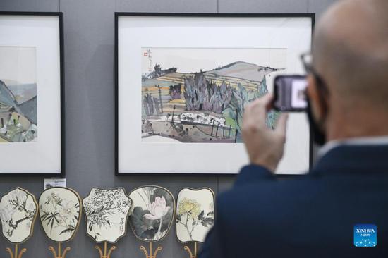 Contemporary Chinese painting exhibition opens in Valletta, Malta